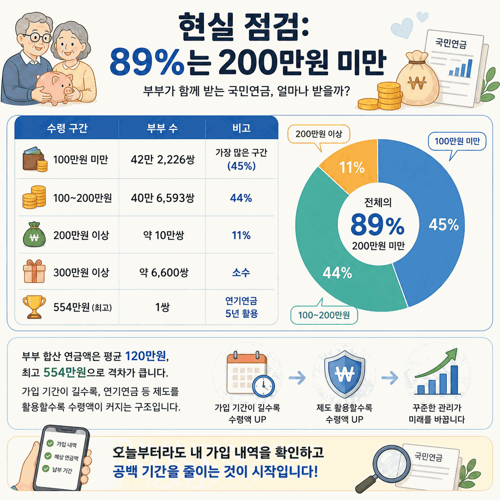 국민연금 수령액만 554만원