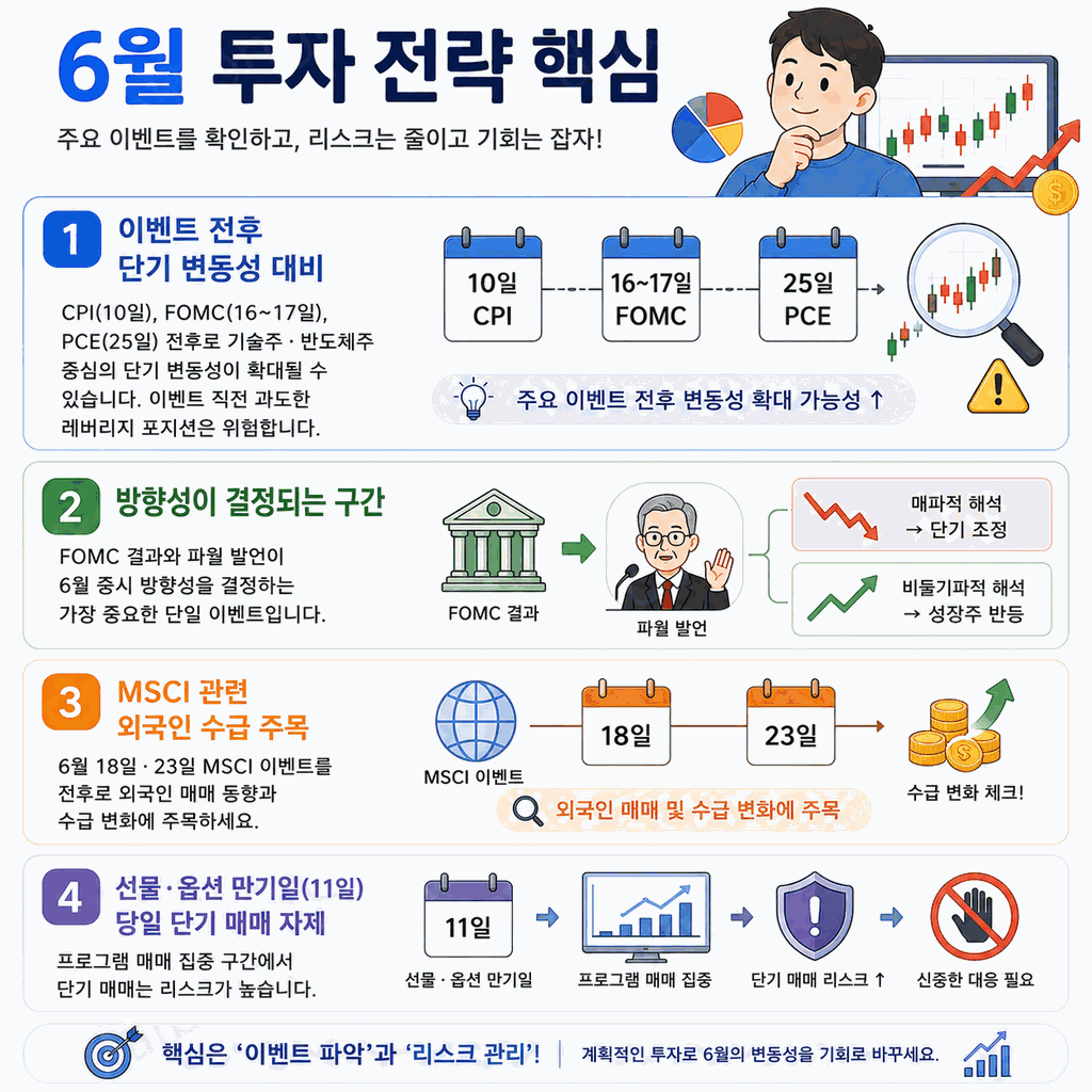 2026 6월 주식 투자자가 꼭 챙겨야 할 증시 일정 10