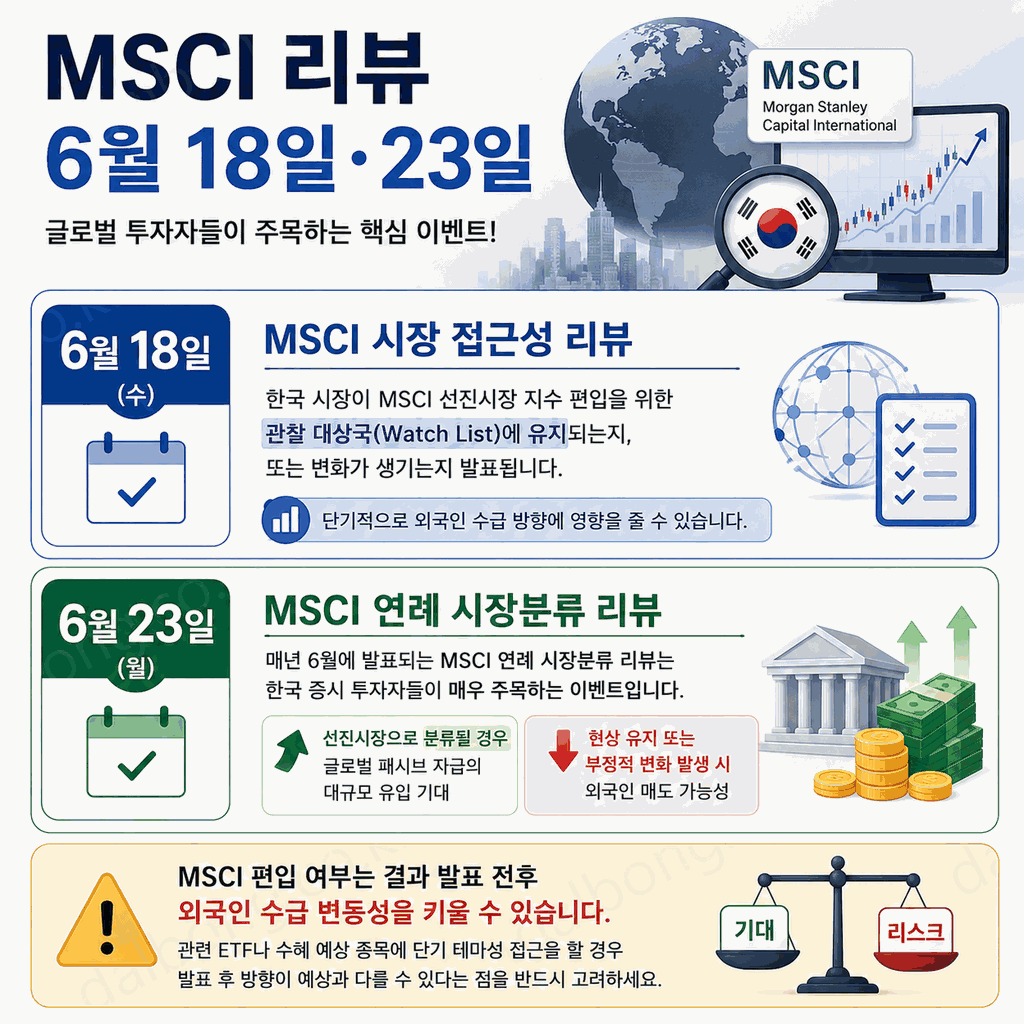 2026 6월 주식 투자자가 꼭 챙겨야 할 증시 일정 7