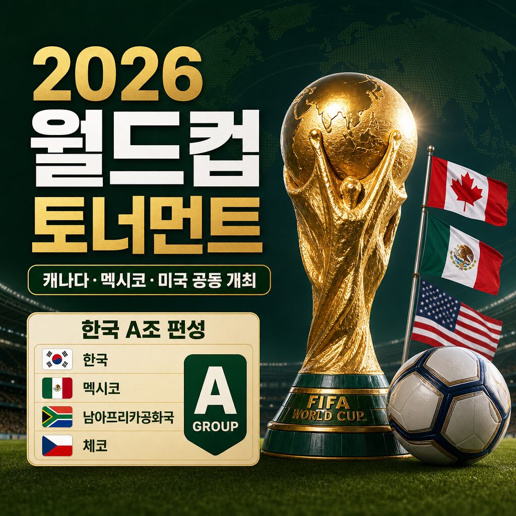 2026 FIFA 월드컵 토너먼트 일정 한국 A조 편성
