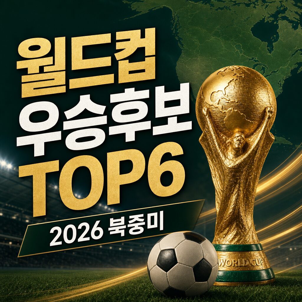 2026 북중미 월드컵 우승 1순위는 배당률 TOP6 최신
