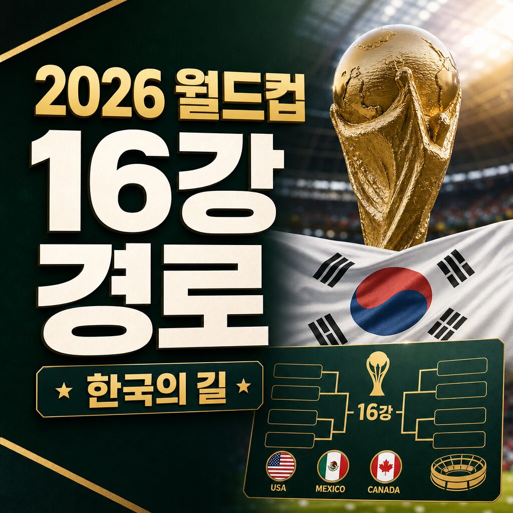 2026 월드컵 16강 일정 한국 경로 분석