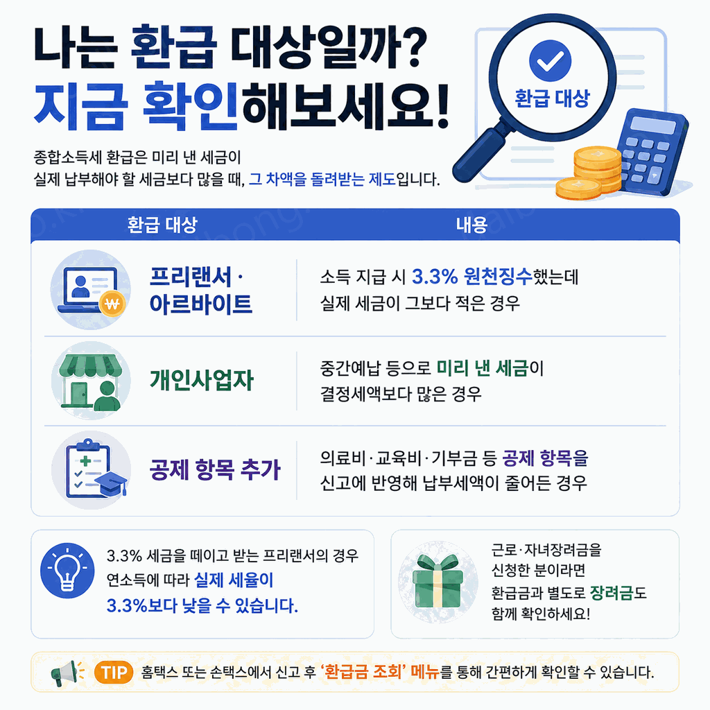 2026 종합소득세 환급 2
