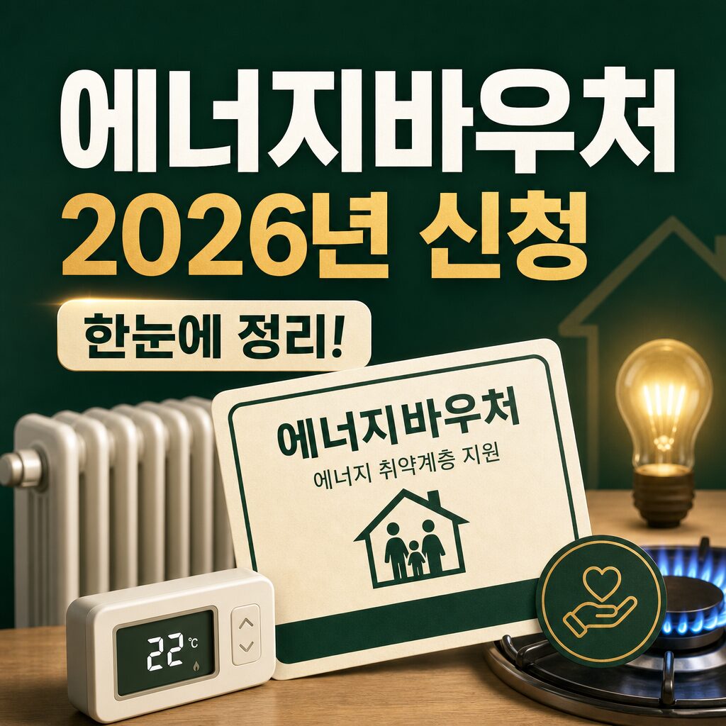2026년 에너지바우처 신청 자격·금액·일정 완전정리