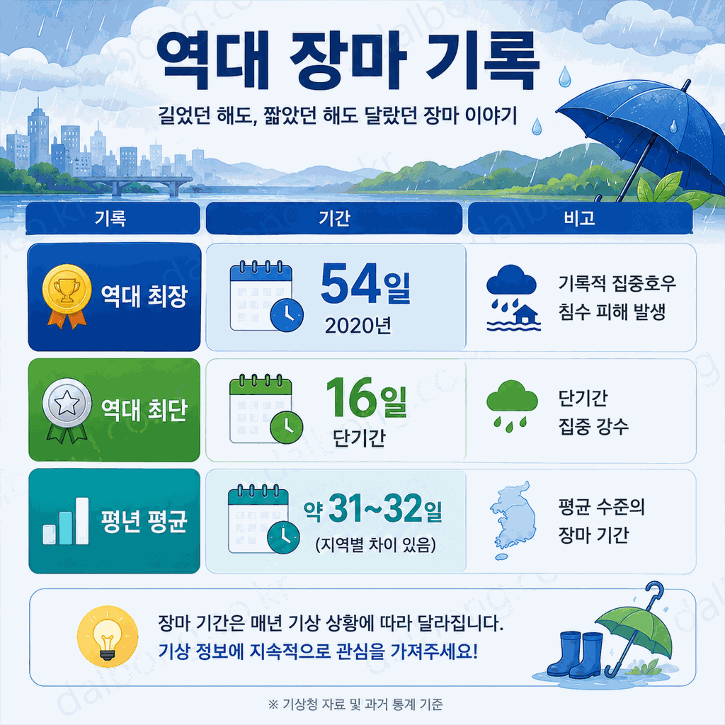 2026년 장마기간 지역별 총정리 | 제주 6월 19일·서울 6월 25일 시작 예상·강수 특징·대비 체크리스트 4 2026년 장마기간 지역별 총정리 5