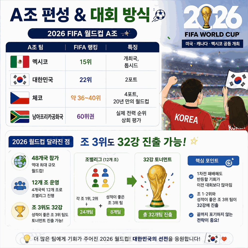 대한민국 vs 체코 2026 월드컵 A조 1차전 5