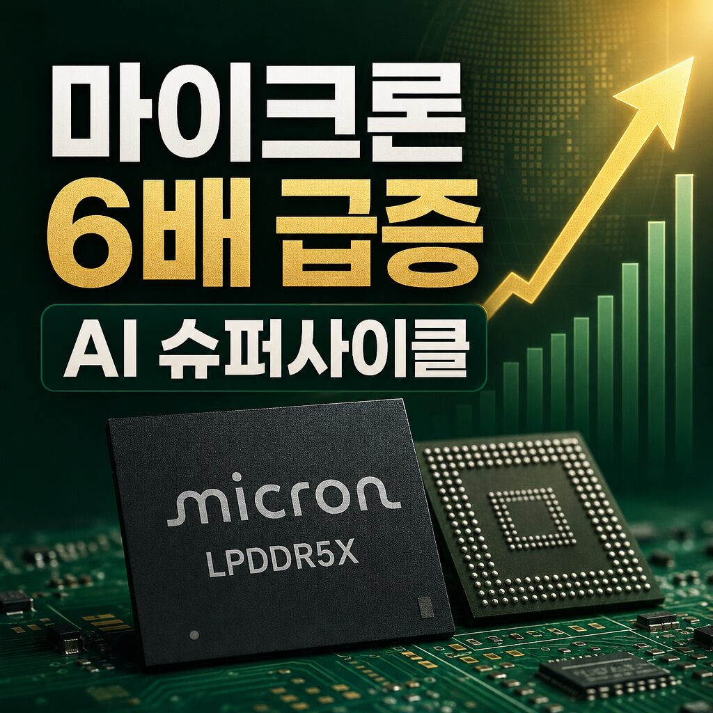 마이크론 실적발표 6배 급증 AI 메모리 슈퍼사이클 시작