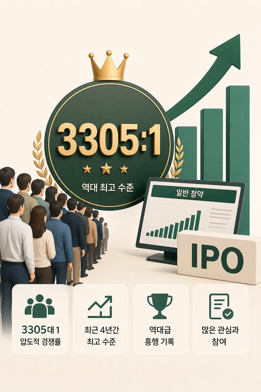 매드업 공모주 3305대 1 역대급 경쟁률 8000원 확정 1