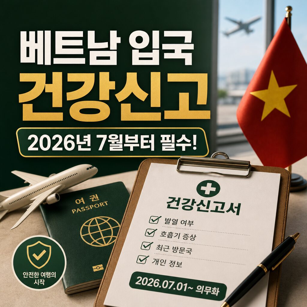 베트남 건강신고서 2026년 7월부터 필수 제출 가이드