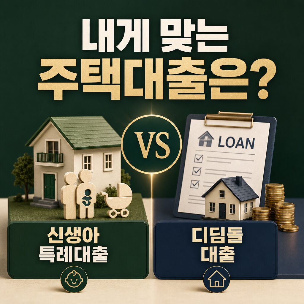 신생아 특례대출 vs 디딤돌대출 금리·한도·조건 완벽 비교