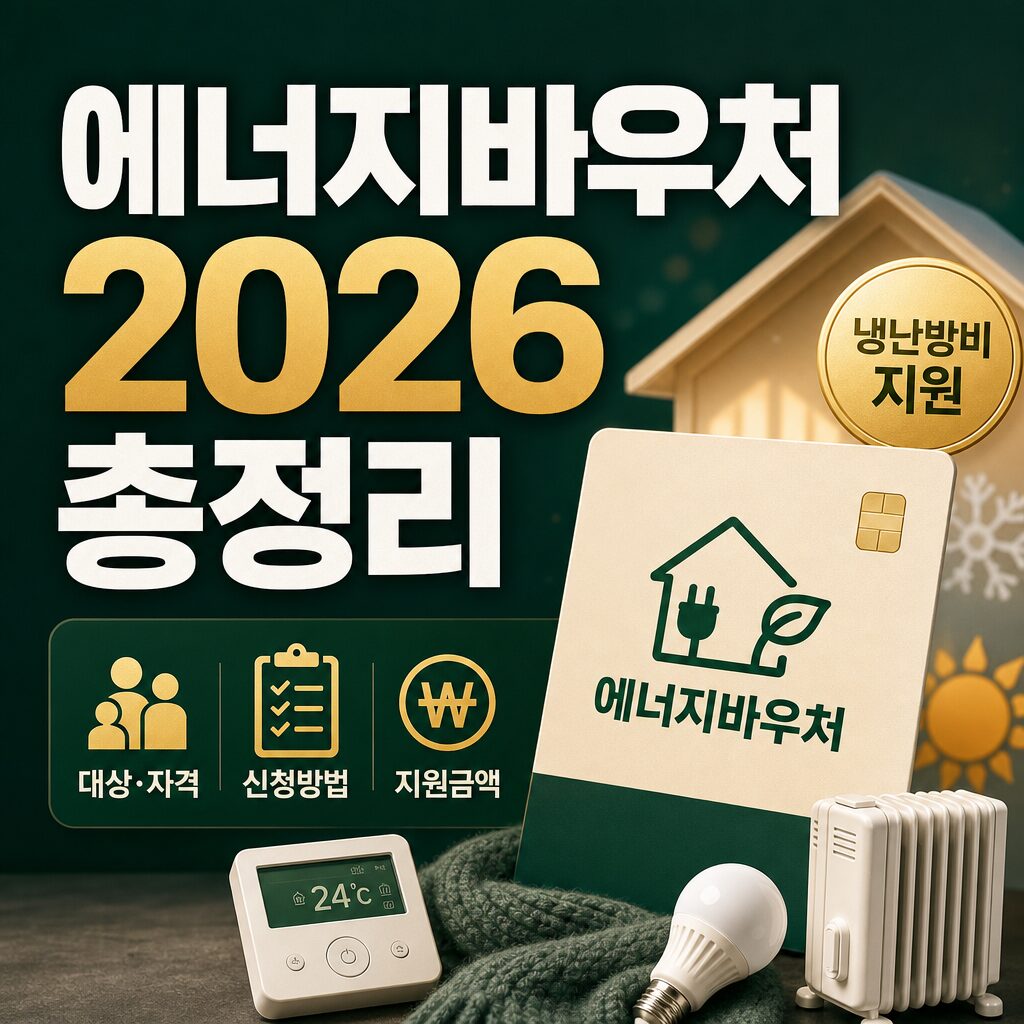 에너지바우처 2026년 대상 완벽 정리 자격·신청·지원금