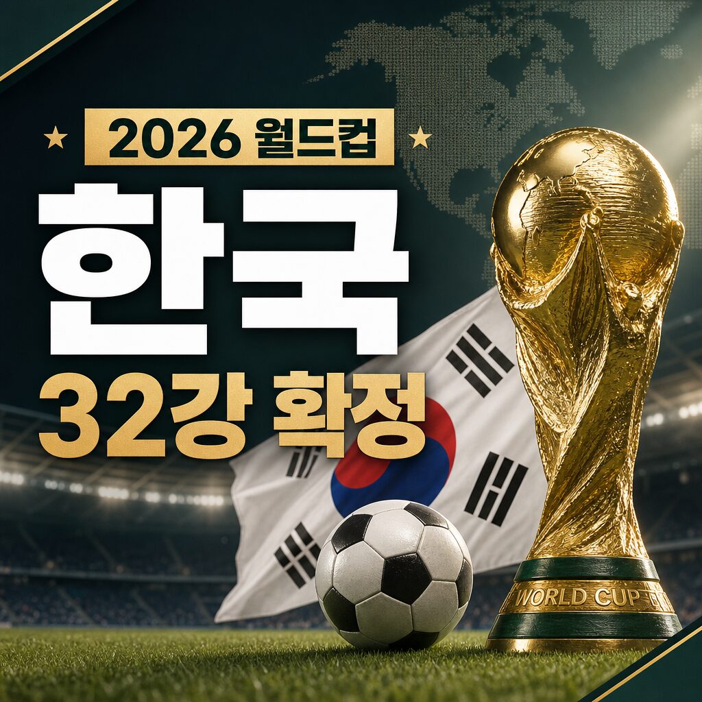 월드컵 한국 32강 2026 북중미 대회 확정 현황