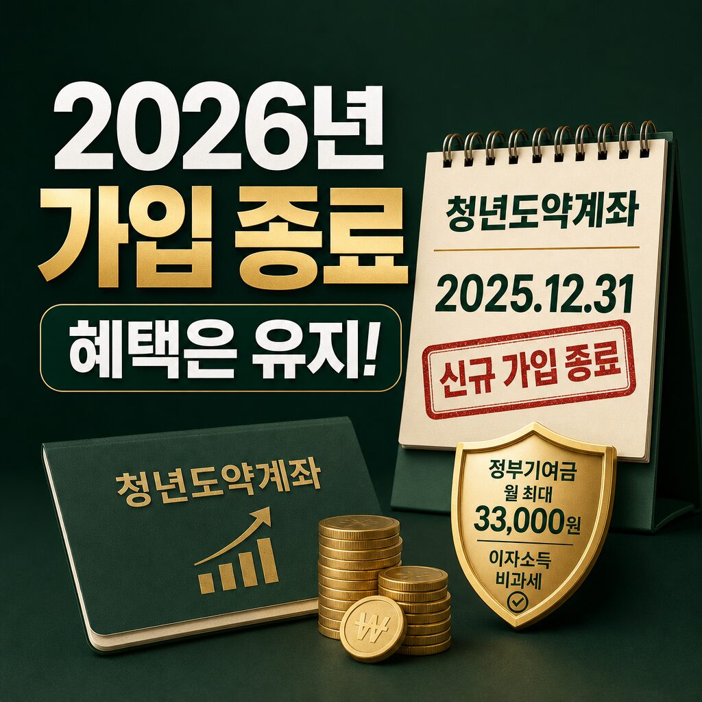 청년도약계좌 2026년 신규 가입 종료 기존 가입자는 혜택 유지 달봉이