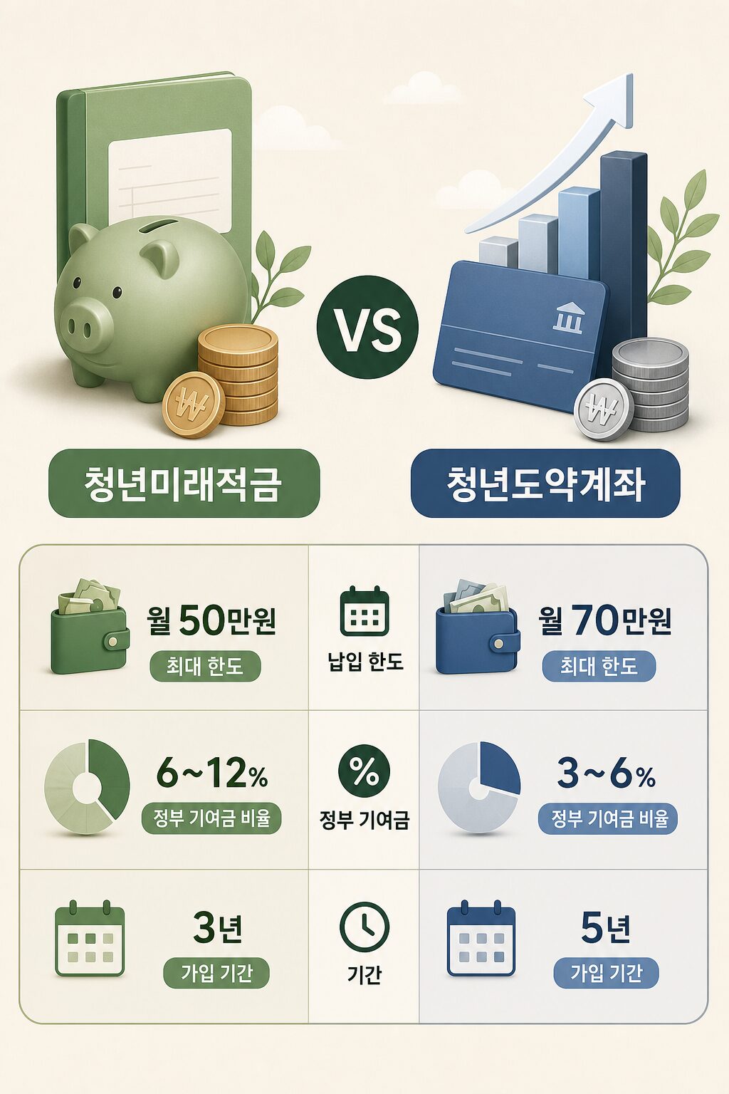 청년미래적금 vs 청년도약계좌 만기 수령액 완벽 비교 달봉이 1 2