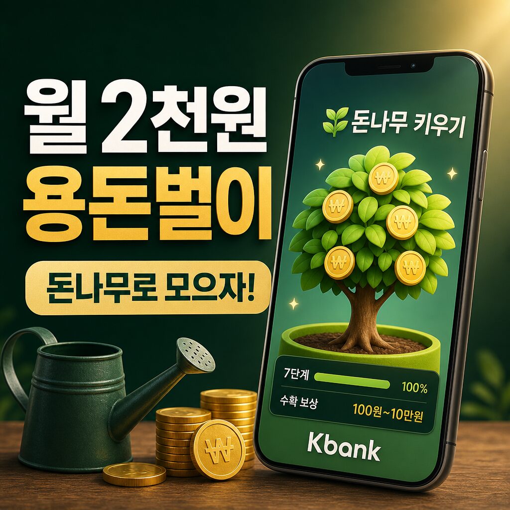 케이뱅크 돈나무 키우기 월 2천원 용돈벌이 가능할까