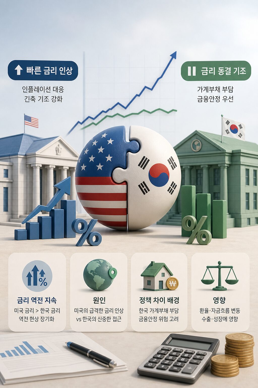한국 vs 미국 경제정책 차이점 금리·재정정책 완벽 비교 1 2