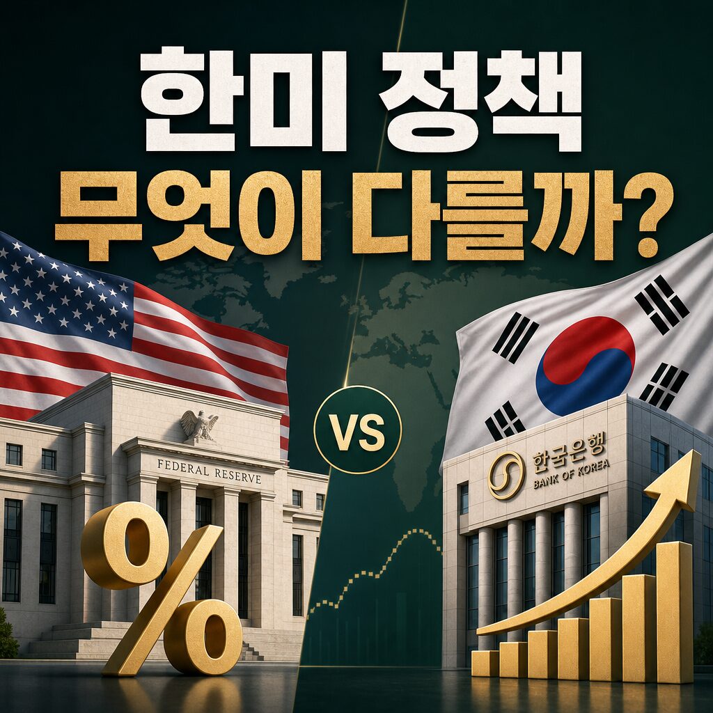 한국 vs 미국 경제정책 차이점 금리·재정정책 완벽 비교