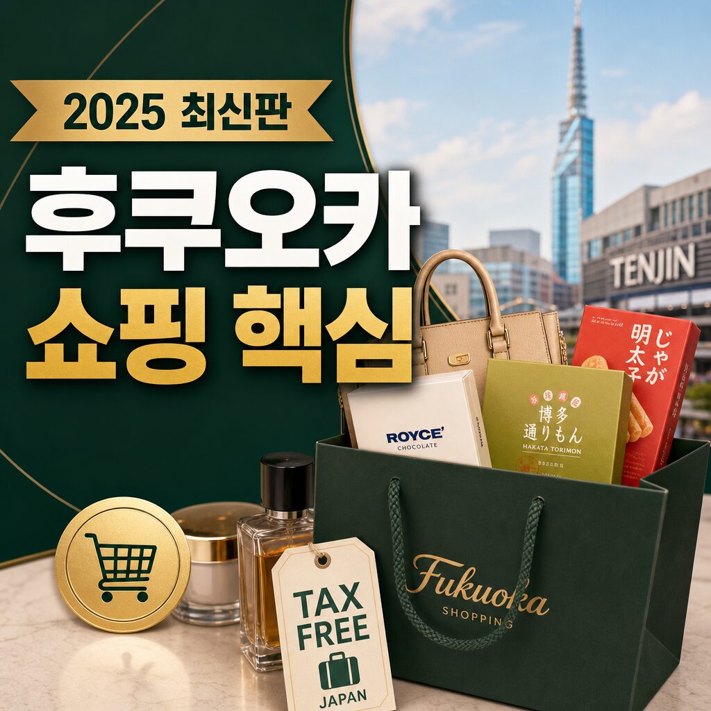 후쿠오카 쇼핑리스트 2025 면세 꿀팁 명품·간식 완벽 가이드