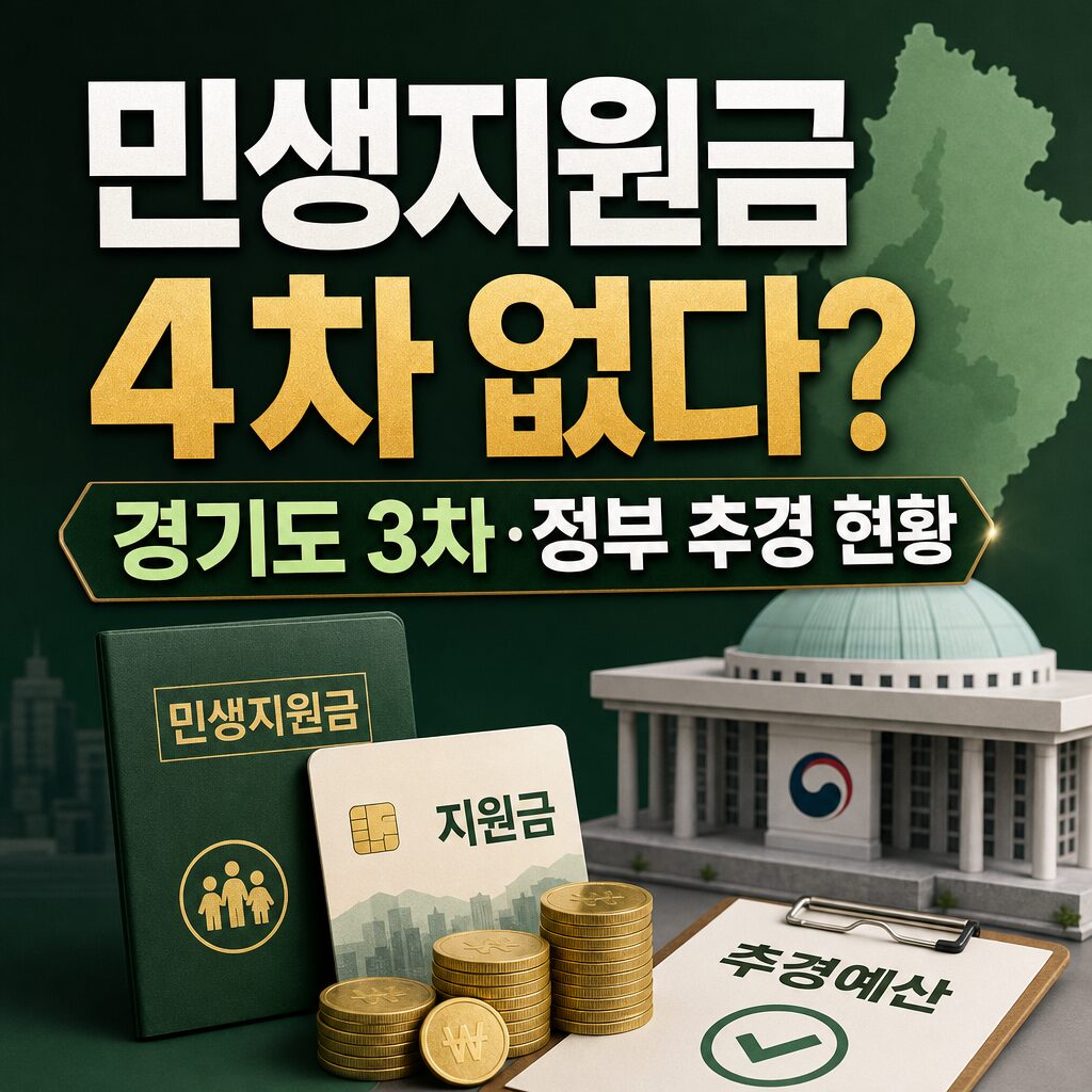 2026 민생지원금 4차는 없다 경기도 3차·중앙정부 추경 현황 정리 달봉이