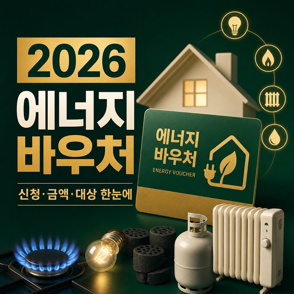 2026 에너지바우처 신청 기간·지원금액·대상 완벽정리