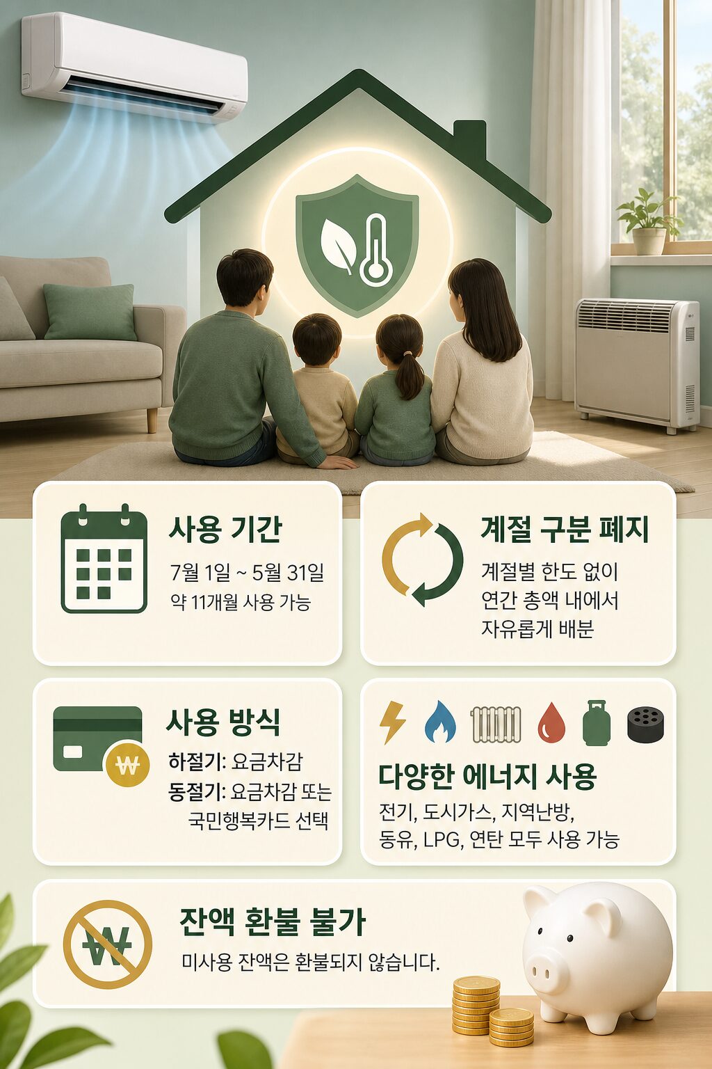 2026년 냉방지원금 신청 기간 총정리 일정·대상·금액 1 4