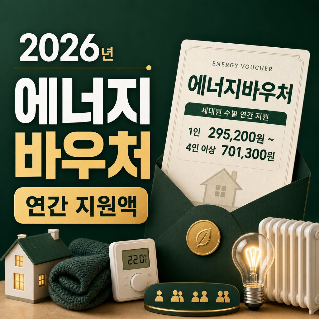 2026년 에너지바우처 금액 세대원별 연간 지원액