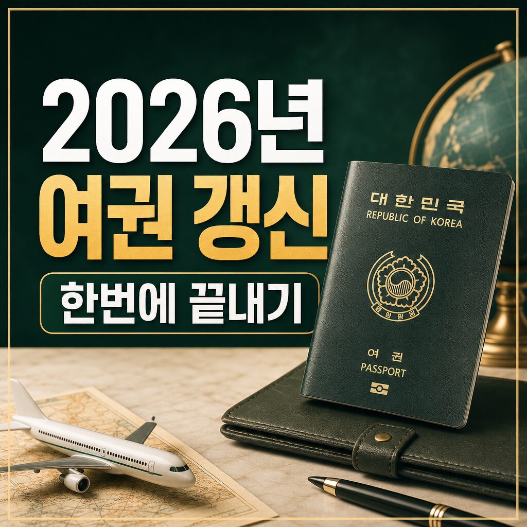 2026년 여권 갱신 완벽 가이드 수수료·신청 절차·필수서류