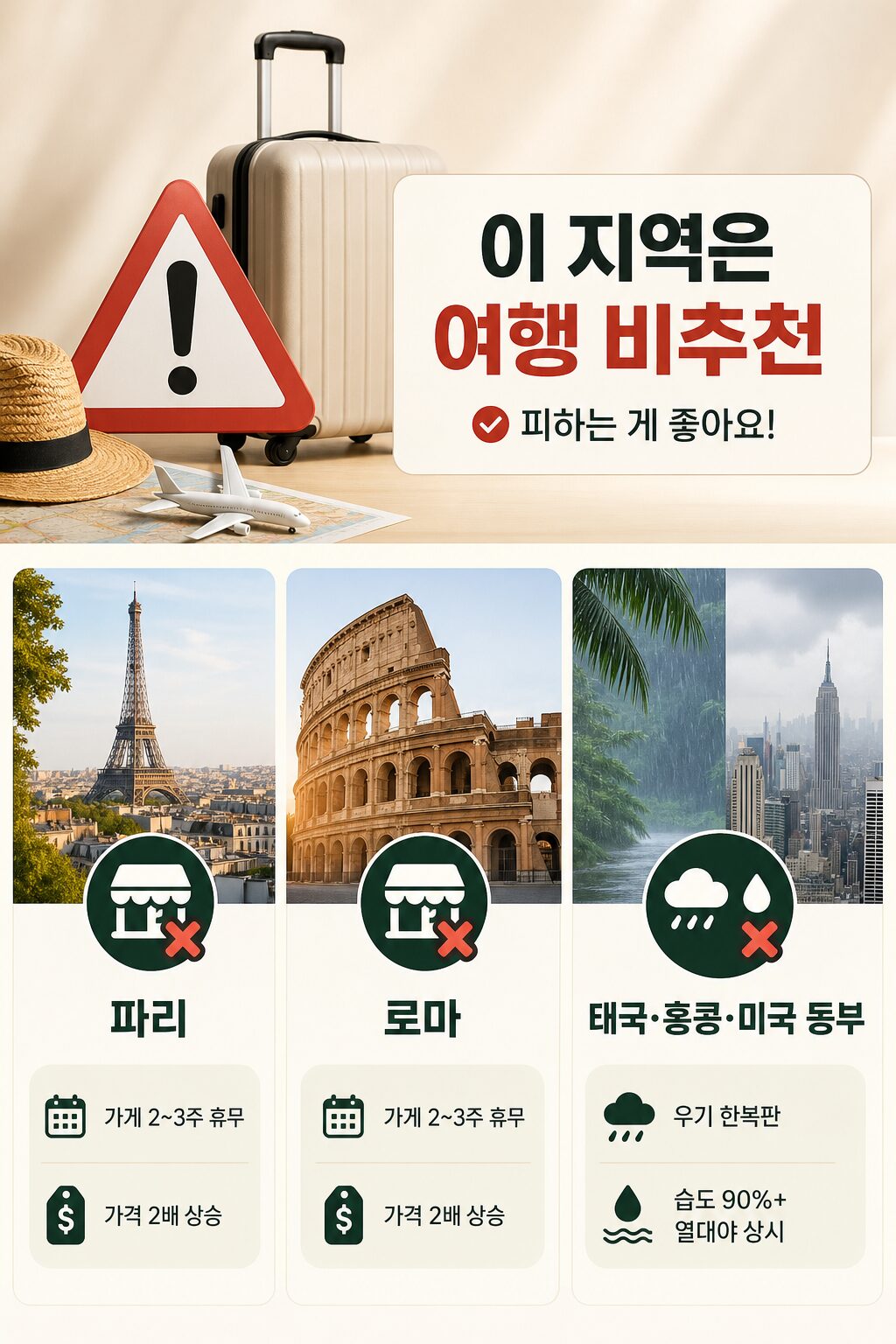 8월 해외여행지 추천 성수기 피하고 40 저렴이 가능 1 5