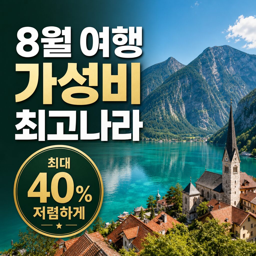 8월 해외여행지 추천 성수기 피하고 40 저렴이 가능
