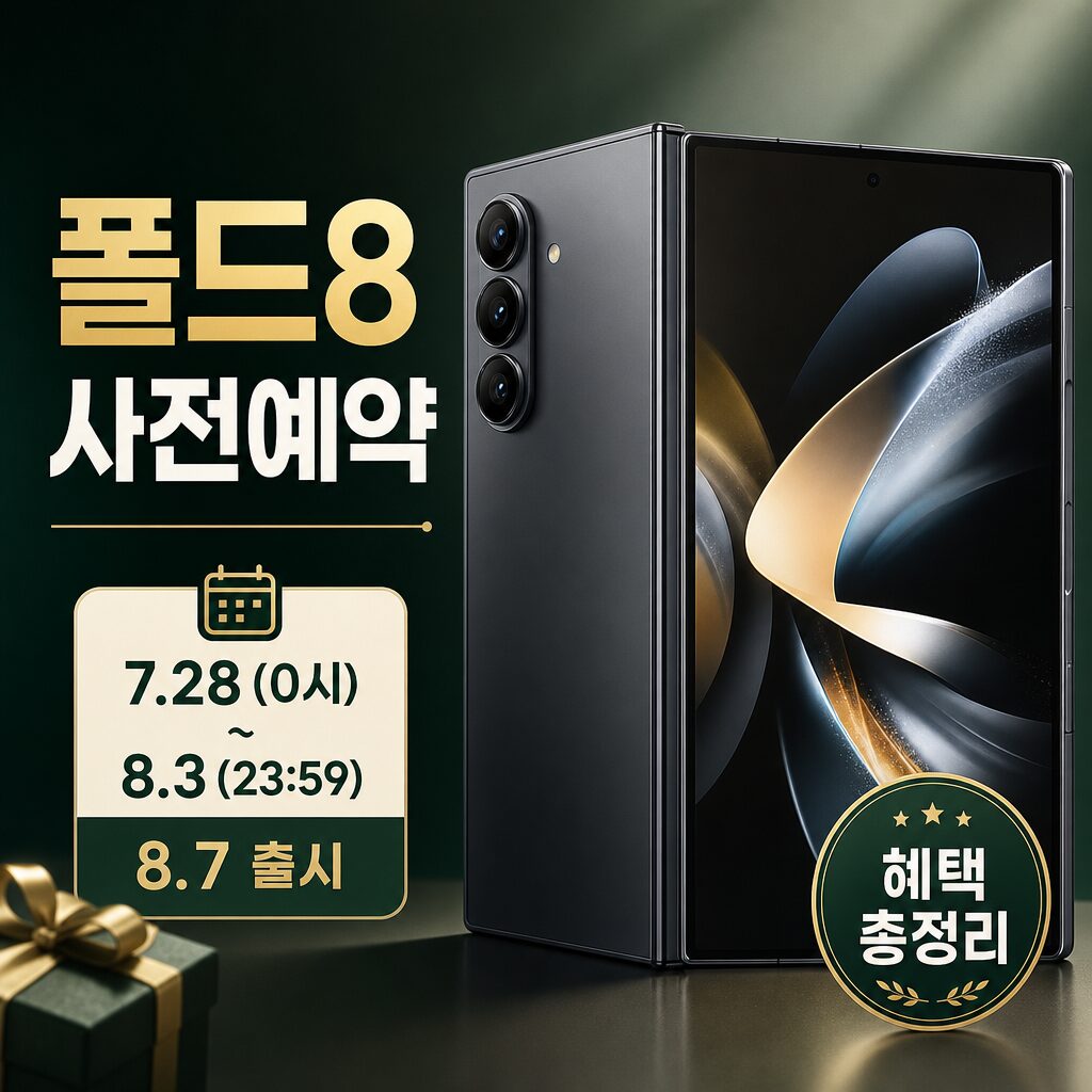 갤럭시 폴드8 사전예약 가격·혜택·일정 완벽 정리
