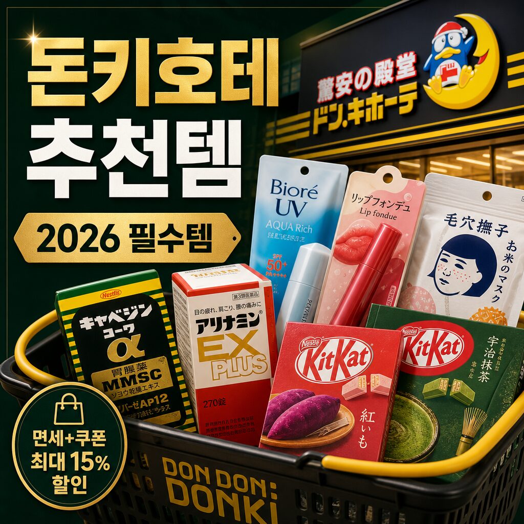 돈키호테 추천템 2026 의약품·화장품·과자 리스트