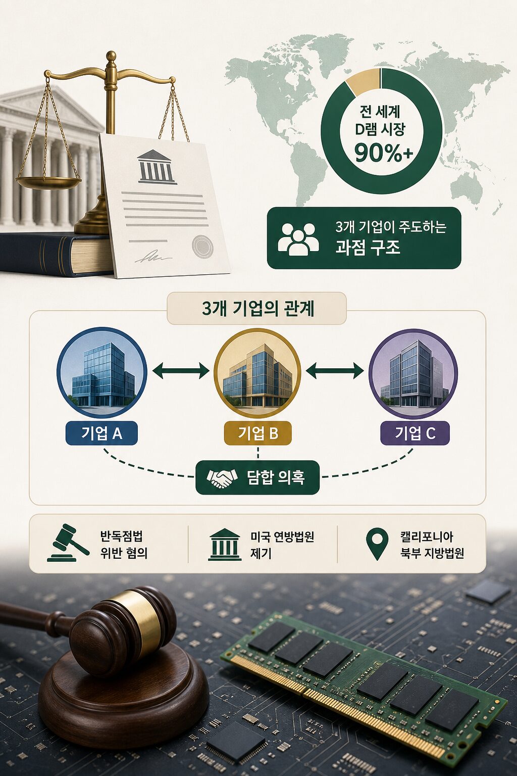삼성·SK·마이크론 D램 담합 소송 2026년 최신 현황 1
