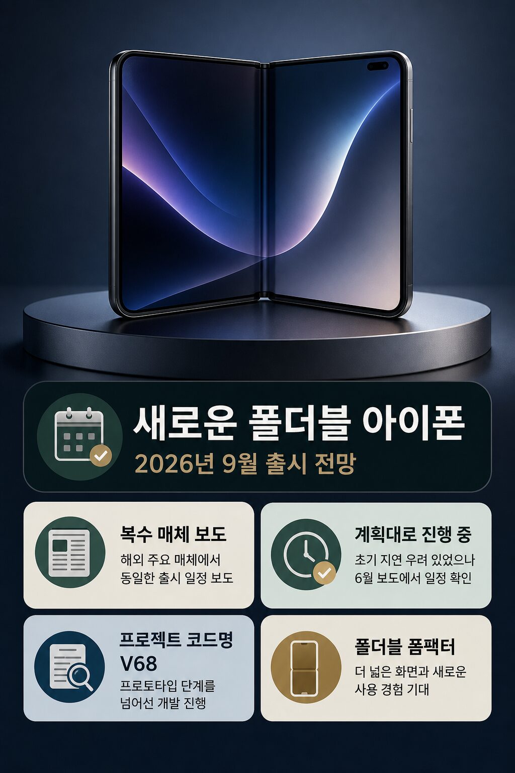 아이폰 폴드 2026년 9월 출시 확정 가격·사양·출시일 완벽 정리 달봉이 1