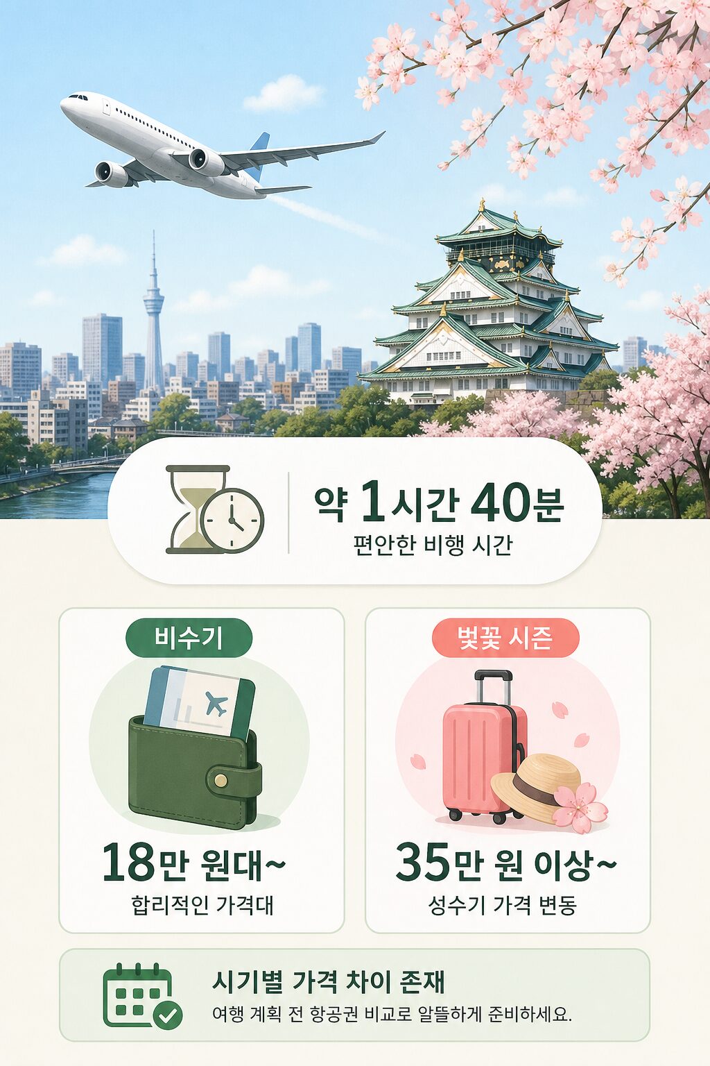 오사카 여행 경비 2026 | 항공권·숙박·일정 완벽 가이드 2 오사카 여행 경비 2026 항공권·숙박·일정 완벽 가이드 1