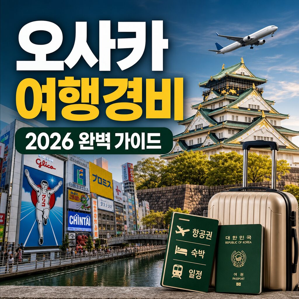 오사카 여행 경비 2026 항공권·숙박·일정 완벽 가이드