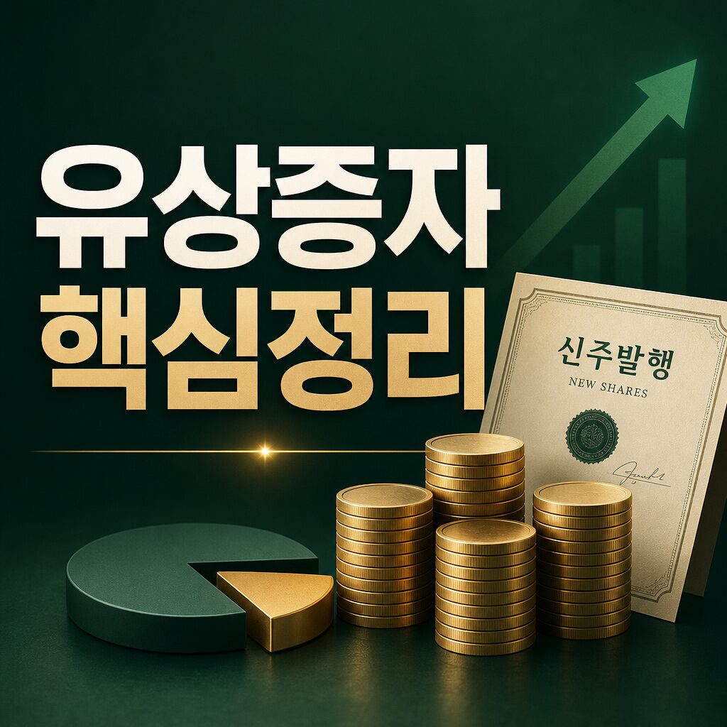 유상증자 뜻 기업 자금조달 방식 완벽 정리