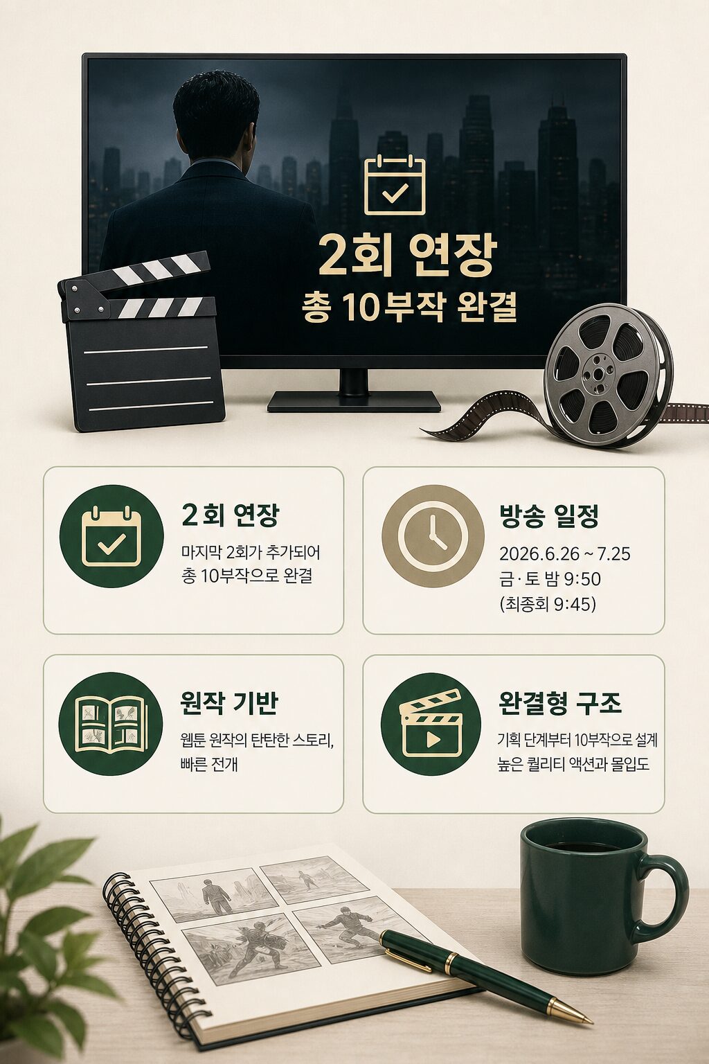 김부장 2회 연장 없음 시즌2 제작 논의 중 드라마 완결 1