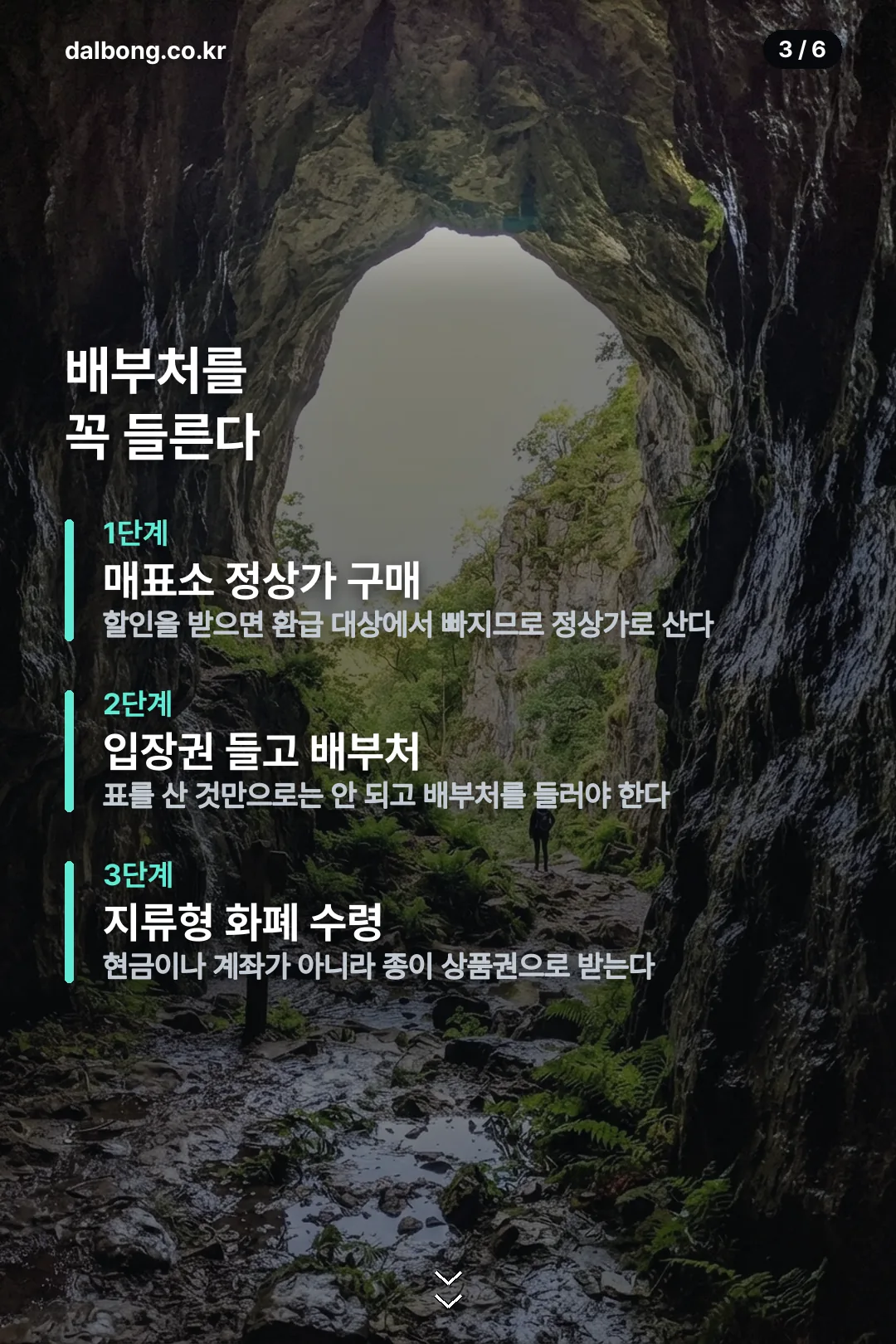 광명동굴 입장료 환급 정보 카드 3
