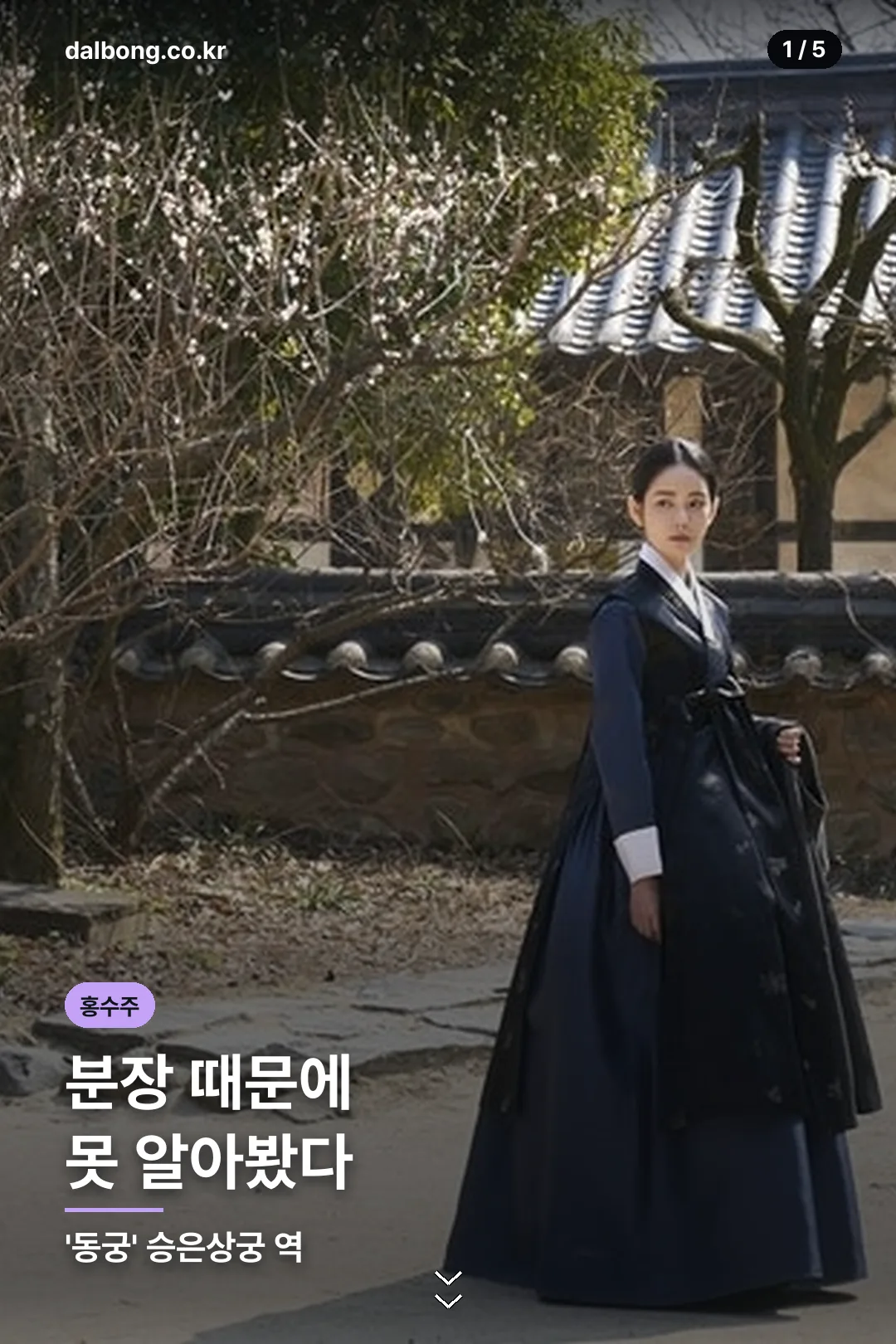 배우 홍수주 프로필 카드 1