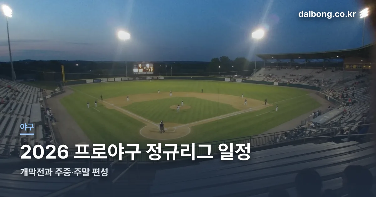 kbo 2026 schedule thumbe