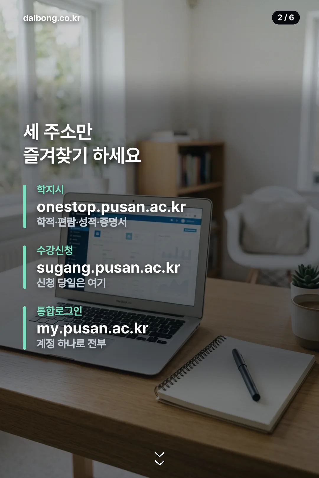 부산대 학지시 이용 안내 카드 2