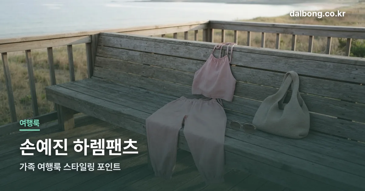 sonyejin harem pants travel look thumbe