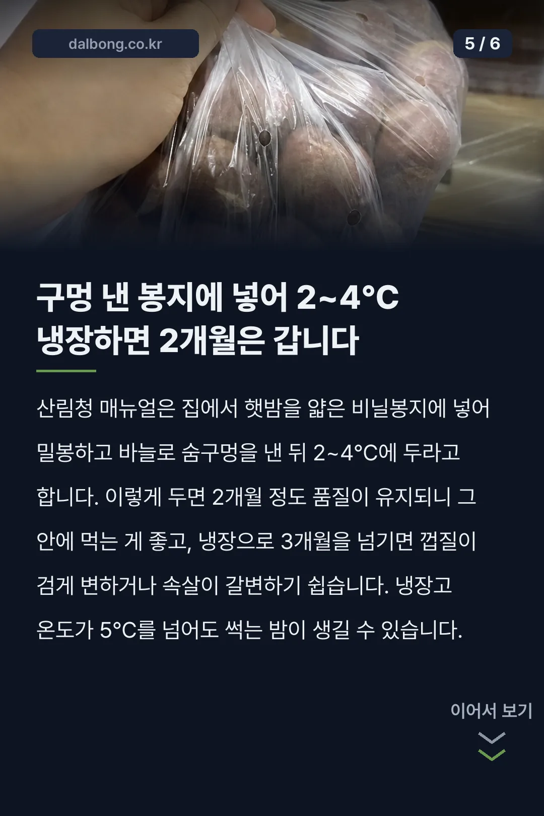 2026년 햇밤 수확시기 카드뉴스 5