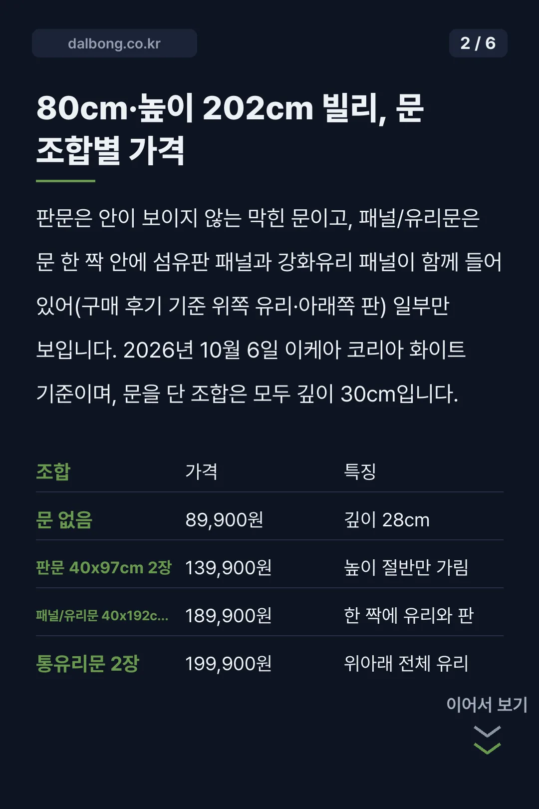 이케아 빌리 옥스베리 카드뉴스 2
