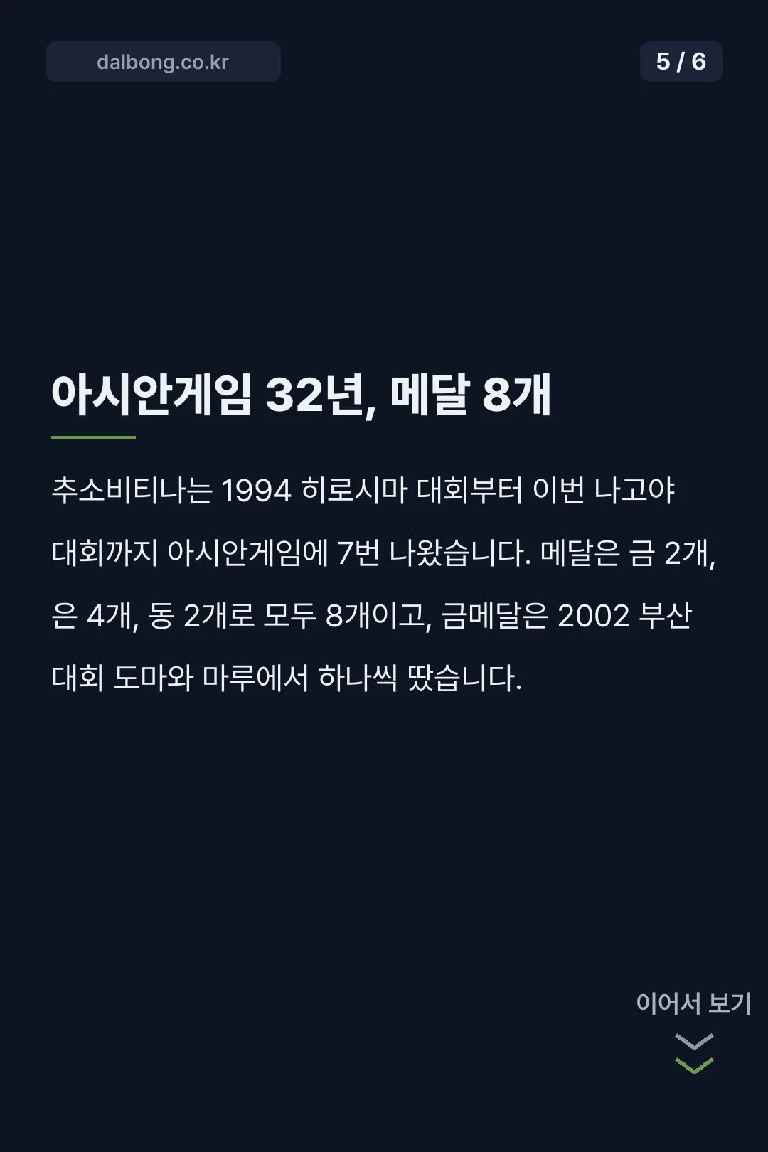 옥사나 추소비티나 아시안게임 도마 카드뉴스 5